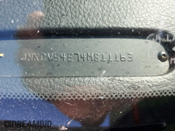 2004 Infiniti G35 w/Leather z VIN JNKCV54E74M811163, wystawiony jako Copart lot #51429105 z przebiegiem 189 079 mil mil oraz Szkoda całkowita • Salvage title. Historia ofert i sprzedaży dostępna na DreamBid. Obrazek 13.