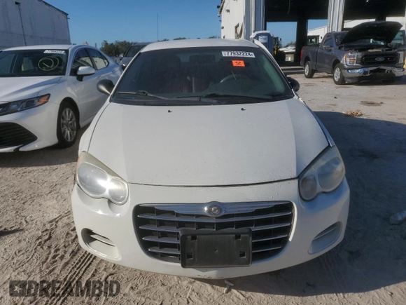 2005 Chrysler Sebring Touring with VIN 1C3EL56R05N637579, listed as a Copart auction lot 43818505 with Not provided miles and Non repairable. Bid and sale history available at DreamBid. Image 5.