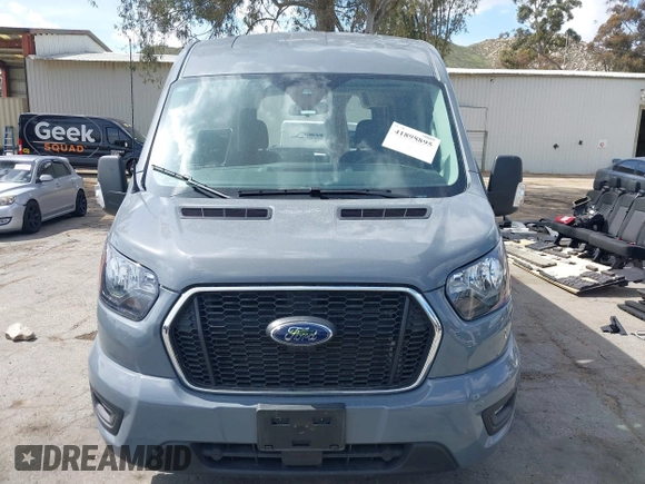 2023 Ford Transit Passenger XL with VIN 1FBAX2C82PKB58582, listed as a IAAI auction lot 41898895 with 16,416 mi miles and . Bid and sale history available at DreamBid. Image 12.