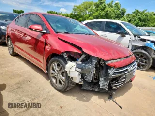 2017 Hyundai Elantra SE with VIN 5NPD84LF6HH009401, listed as a Copart auction lot 62397005 with 81,254 mi miles and Salvage title. Bid and sale history available at DreamBid. Image 4.