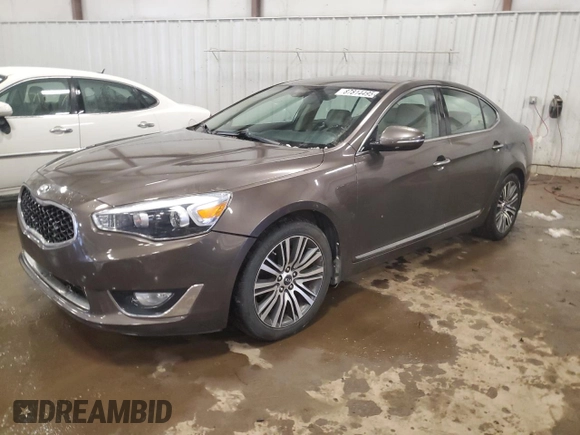 2014 Kia Cadenza Premium with VIN KNALN4D74E5137964, listed as a Copart auction lot 87814495 with 112,442 mi miles and Clean Title. Bid and sale history available at carsss.com. Image 1.