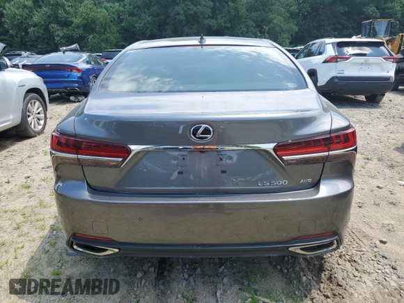 2019 Lexus LS 500 with VIN JTHC51FF7K5007211, listed as a Copart auction lot 59156954 with Not provided miles and Salvage title. Bid and sale history available at DreamBid. Image 6.