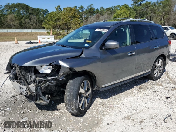 2016 Nissan Pathfinder Platinum с VIN 5N1AR2MN0GC610271, выставлен на аукционе Copart как лот 48664605 с пробегом 184 693 миль миль и Списание • Salvage title. История ставок и продаж доступна на DreamBid. Изображение 1.