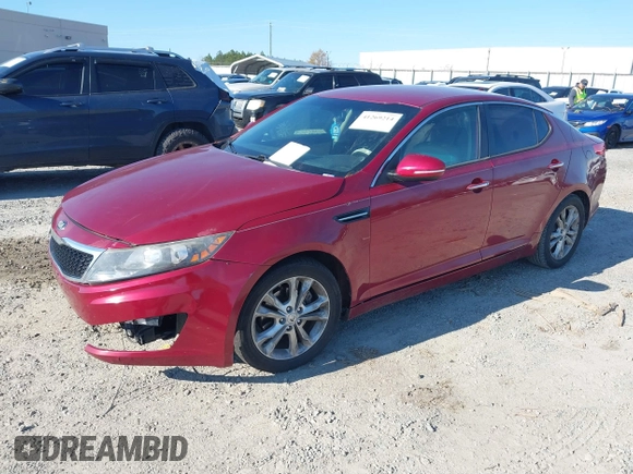 2013 Kia Optima EX with VIN 5XXGN4A72DG165295, listed as a IAAI auction lot 41269214 with 167,001 mi miles. Bid and sale history available at carsss.com. Image 17.