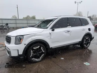 2023 Kia Telluride S with VIN 5XYP6DGCXPG358814, listed as a Copart auction lot 53820505 with 10,329 mi miles and Salvage Title. Bid and sale history available at carsss.com. Image 1.