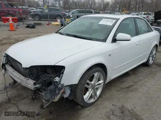 2008 Audi A4 2.0T with VIN WAUDF78E58A046158, listed as a IAAI auction lot 41510500 with 103,664 mi miles. Bid and sale history available at carsss.com. Image 2.