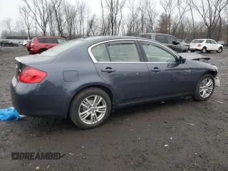 2012 Infiniti G25 x with VIN JN1DV6AR6CM861301, listed as a Copart auction lot 84049974 with 77,539 mi miles and Salvage Title. Bid and sale history available at DreamBid. Image 3.