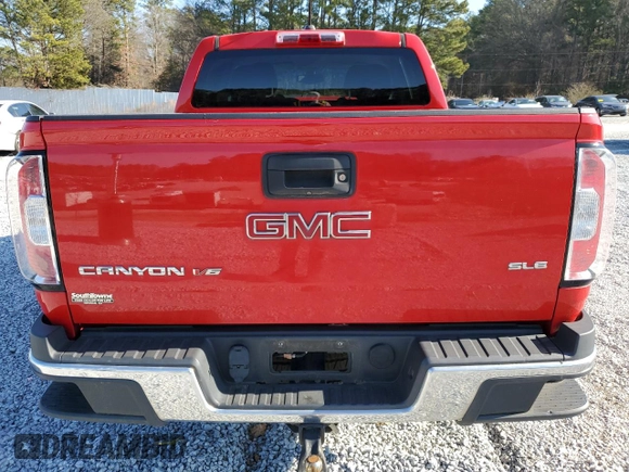 2019 GMC Canyon 2WD SLE with VIN 1GTG5CEN8K1232722, listed as a Copart auction lot 43404855 with 124,051 mi miles and Salvage Title. Bid and sale history available at carsss.com. Image 6.