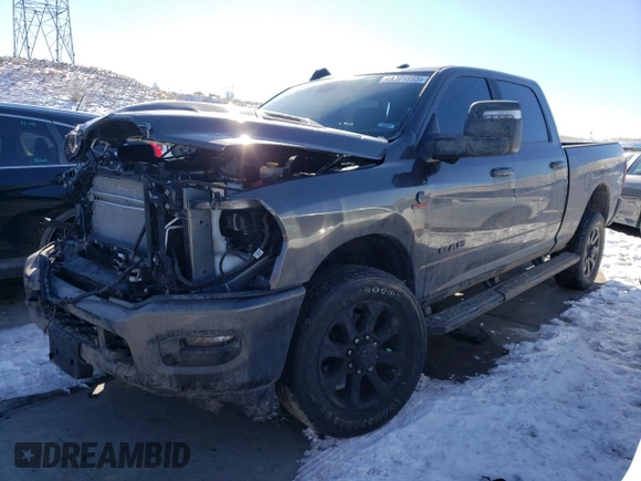 2023 Ram 2500 Laramie with VIN 3C6UR5FLXPG647136, listed as a Copart auction lot 41871595 with 35,213 mi miles and Salvage Title. Bid and sale history available at carsss.com. Image 1.