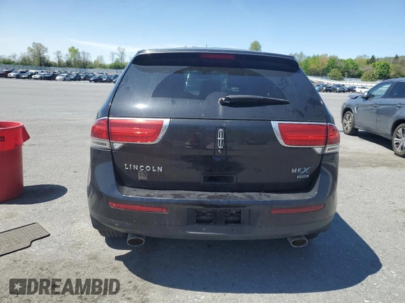 2012 Lincoln MKX with VIN 2LMDJ8JK1CBL13753, listed as a Copart auction lot 54817915 with 135,571 mi miles and Salvage Title. Bid and sale history available at DreamBid. Image 6.