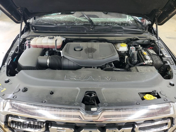 2025 Ram 1500 Big Horn with VIN 1C6SRFFPXSN591196, listed as a Copart auction lot 52577325 with 14,036 mi miles and Salvage Title. Bid and sale history available at carsss.com. Image 11.