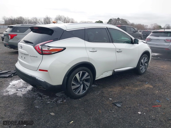2016 Nissan Murano SV with VIN 5N1AZ2MG2GN171273, listed as a IAAI auction lot 41748919 with 558,639 mi miles. Bid and sale history available at carsss.com. Image 4.