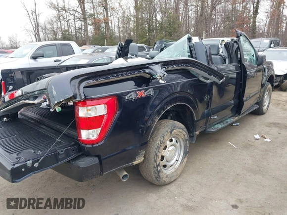 2021 Ford F-150 XL with VIN 1FTEW1EP6MFB59561, listed as a IAAI auction lot 41598532 with 68,662 mi miles and . Bid and sale history available at DreamBid. Image 4.