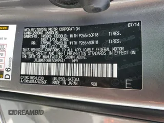 2014 Lexus GX 460 z VIN JTJBM7FX8E5089947, wystawiony jako Copart lot #56160995 z przebiegiem 136 025 mil mil oraz Szkoda całkowita • Salvage title. Historia ofert i sprzedaży dostępna na DreamBid. Obrazek 13.
