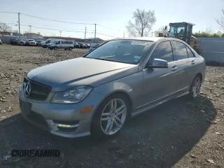2012 Mercedes-Benz C-Class C 300 Sport with VIN WDDGF8BB8CR232961, listed as a Copart auction lot 52253395 with 74,250 mi miles and Salvage Title. Bid and sale history available at carsss.com. Image 1.