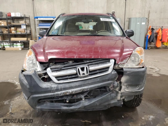 2003 Honda CR-V LX with VIN JHLRD78563C041808, listed as a Copart auction lot 45973235 with 146,504 mi miles and Salvage Title. Bid and sale history available at carsss.com. Image 5.