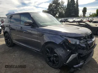 2022 Land Rover Range Rover Sport SVR with VIN SALWZ2RE0NA238645, listed as a Copart auction lot 77895924 with 8,137 mi miles and Salvage Title. Bid and sale history available at DreamBid. Image 4.