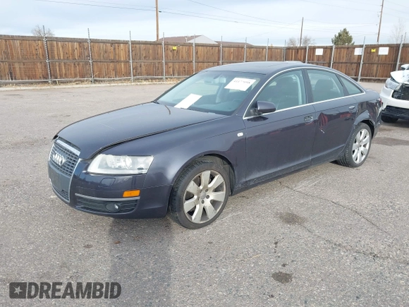 2005 Audi A6 with VIN WAUDG74F55N114863, listed as a IAAI auction lot 41177098 with 93,918 mi miles. Bid and sale history available at carsss.com. Image 2.