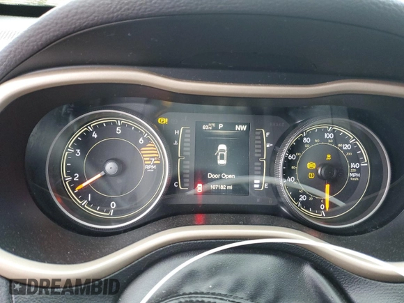 2018 Jeep Cherokee Latitude with VIN 1C4PJMCB8JD523356, listed as a Copart auction lot 58819505 with 107,182 mi miles and Salvage title. Bid and sale history available at DreamBid. Image 9.