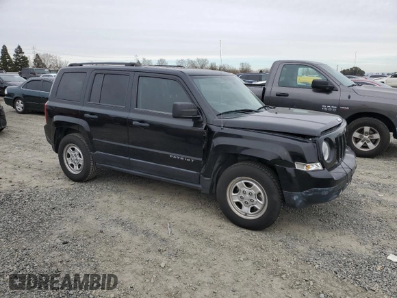 2017 Jeep Patriot Sport SE with VIN 1C4NJPBA2HD207821, listed as a Copart auction lot 44460655 with 53,791 mi miles and Salvage Title. Bid and sale history available at carsss.com. Image 4.
