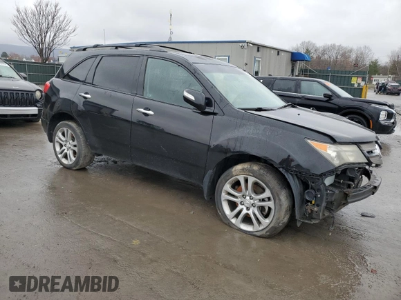 2007 Acura MDX Technology with VIN 2HNYD28497H536410, listed as a Copart auction lot 52155855 with 176,016 mi miles and Salvage Title. Bid and sale history available at DreamBid. Image 4.