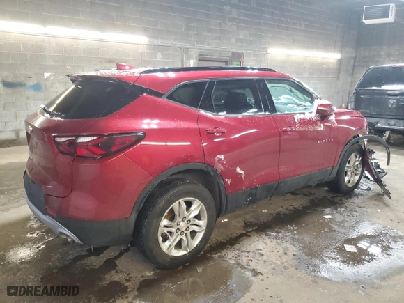 2020 Chevrolet Blazer LT with VIN 3GNKBHR44LS646248, listed as a Copart auction lot 45737015 with 46,767 mi miles and Salvage Title. Bid and sale history available at carsss.com. Image 3.