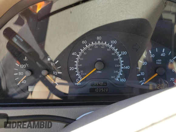 2000 Mercedes-Benz C 230 Kompressor with VIN WDBHA24G5YA826317, listed as a Copart auction lot 69146854 with 103,928 mi miles and Salvage Title. Bid and sale history available at carsss.com. Image 9.