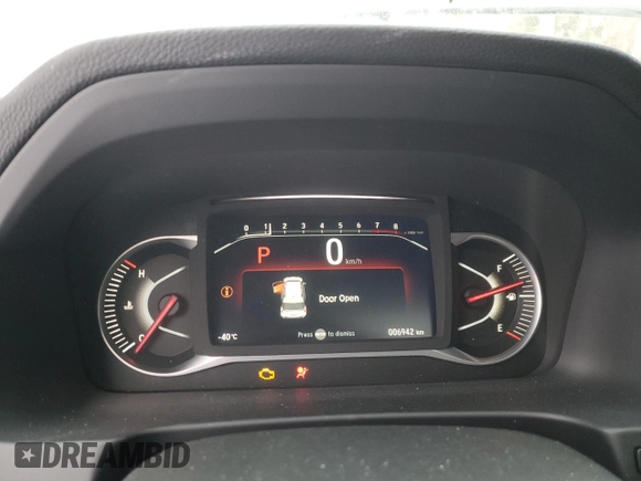 2024 Honda Passport Black Edition with VIN 5FNYF8H86RB500382, listed as a Copart auction lot 41663555 with 6,942 mi miles and Salvage title. Bid and sale history available at DreamBid. Image 9.