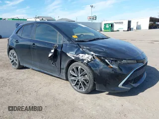 2019 Toyota Corolla Hatchback SE with VIN JTNK4RBE7K3057934, listed as a IAAI auction lot 41347395 with 76,949 mi miles. Bid and sale history available at carsss.com. Image 1.