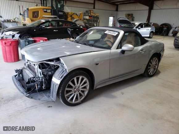 2019 FIAT 124 Spider Urbana Edition with VIN JC1NFAEK3K0141858, listed as a Copart auction lot 59643304 with NaN miles and Salvage Title. Bid and sale history available at carsss.com. Image 1.