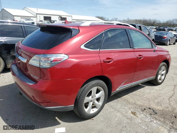 2010 Lexus RX 350 with VIN 2T2BK1BA8AC059086, listed as a Copart auction lot 50685685 with 252,588 mi miles and Salvage Title. Bid and sale history available at carsss.com. Image 3.