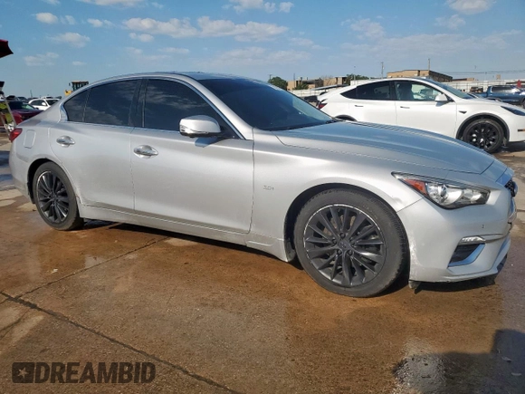 2018 Infiniti Q50 Sport z VIN JN1EV7AP3JM350036, wystawiony jako Copart lot #56720915 z przebiegiem 75 298 mil mil oraz Szkoda całkowita • Salvage title. Historia ofert i sprzedaży dostępna na DreamBid. Obrazek 4.