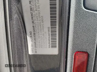 2018 Audi S4 Premium Plus with VIN WAUB4AF44JA019933, listed as a Copart auction lot 65963144 with 45,694 mi miles and Salvage Title. Bid and sale history available at carsss.com. Image 12.