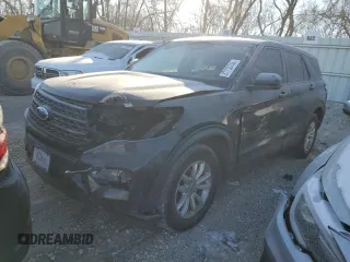 2021 Ford Explorer with VIN 1FMSK8BH0MGA57828, listed as a Copart auction lot 87733745 with 37,057 mi miles and Salvage Title. Bid and sale history available at carsss.com. Image 1.