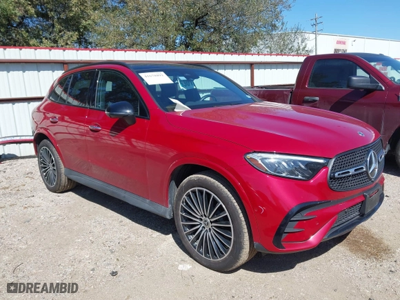 2024 Mercedes-Benz GLC with VIN W1NKM4GB6RF178509, listed as a IAAI auction lot 41678891 with 5,712 mi miles. Bid and sale history available at carsss.com. Image 1.