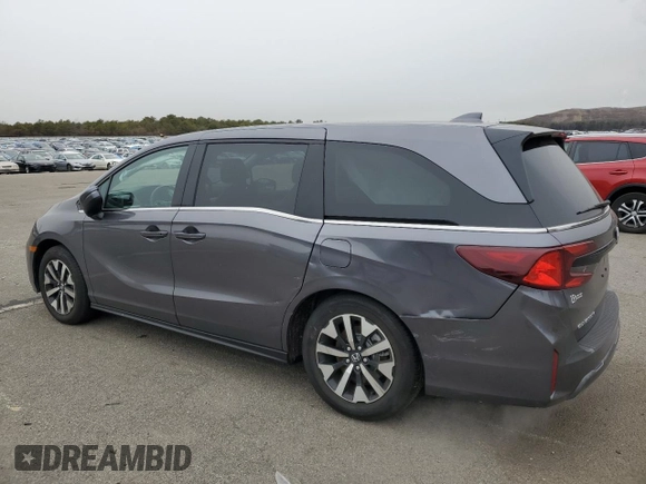 2025 Honda Odyssey EX-L with VIN 5FNRL6H63SB004123, listed as a Copart auction lot 49710025 with 3,854 mi miles and Salvage Title. Bid and sale history available at carsss.com. Image 2.