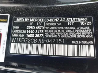 2024 Mercedes-Benz EQE 500 z VIN W1KEG2CB9RF047151, wystawiony jako IAAI lot #42405004 z przebiegiem 17 182 mil mil oraz . Historia ofert i sprzedaży dostępna na DreamBid. Obrazek 9.