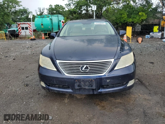2007 Lexus LS 460 with VIN JTHBL46F175007134, listed as a Copart auction lot 63358695 with 228,885 mi miles and Clean title. Bid and sale history available at DreamBid. Image 5.