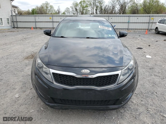 2012 Kia Optima LX with VIN KNAGM4A71C5297449, listed as a Copart auction lot 53663185 with 0 mi miles and Salvage Title. Bid and sale history available at carsss.com. Image 5.