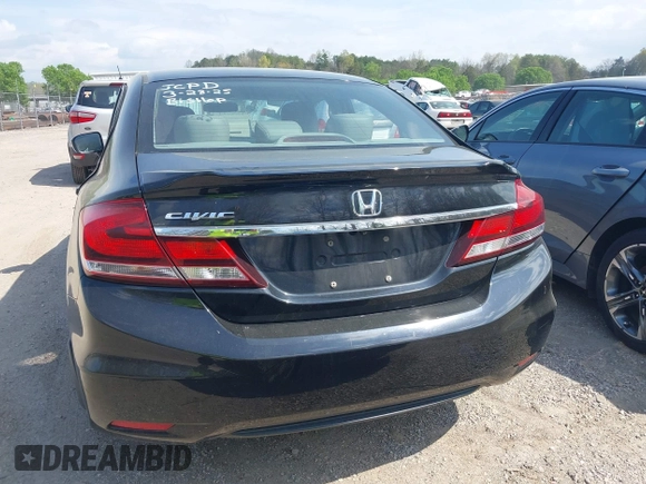 2015 Honda Civic Sedan EX-L with VIN 2HGFB2F93FH502464, listed as a IAAI auction lot 41956027 with 210,489 mi miles. Bid and sale history available at carsss.com. Image 16.
