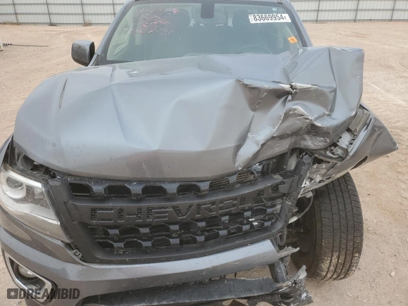 2020 Chevrolet Colorado 4WD Z71 with VIN 1GCGTDEN2L1101654, listed as a Copart auction lot 83669954 with 84,861 mi miles and Salvage Title. Bid and sale history available at carsss.com. Image 12.