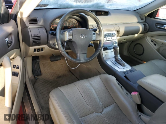 2005 Infiniti G35 Coupe with VIN JNKCV54E35M409366, listed as a Copart auction lot 84870134 with 100,828 mi miles and Salvage Title. Bid and sale history available at carsss.com. Image 8.