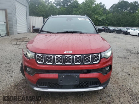 2024 Jeep Compass Limited с VIN 3C4NJDCN9RT138069, выставлен на аукционе Copart как лот 58760815 с пробегом 24 961 миль миль и Чистый • Clean title. История ставок и продаж доступна на DreamBid. Изображение 5.
