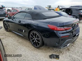 2024 BMW 8 Series 840i with VIN WBADZ2C01RCP02318, listed as a Copart auction lot 75261724 with 4,357 mi miles and Salvage Title. Bid and sale history available at carsss.com. Image 2.