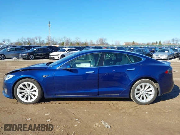 2017 Tesla Model S 100D with VIN 5YJSA1E20HF229362, listed as a IAAI auction lot 41698083 with 75,737 mi miles. Bid and sale history available at carsss.com. Image 14.