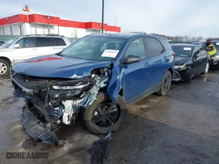 2024 Chevrolet Equinox LS with VIN 3GNAXHEG0RL166546, listed as a IAAI auction lot 41284692 with 1 mi miles. Bid and sale history available at carsss.com. Image 2.