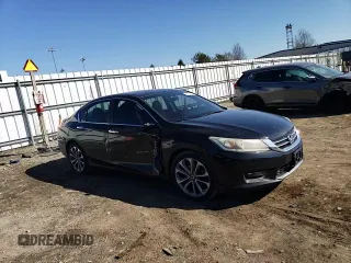 2014 Honda Accord Sport with VIN 1HGCR2F59EA270980, listed as a Copart auction lot 46647434 with 125,736 mi miles and Salvage Title. Bid and sale history available at DreamBid. Image 10.