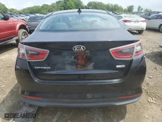 2016 Kia Optima Hybrid with VIN KNAGM4AD0G5096587, listed as a Copart auction lot 52695834 with 0 mi miles and Salvage Title. Bid and sale history available at carsss.com. Image 6.