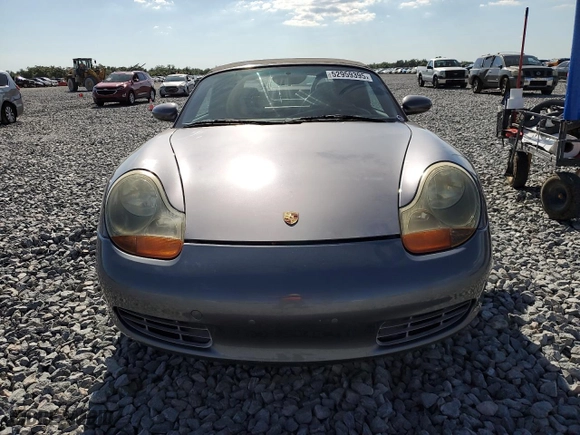 2002 Porsche Boxster with VIN WP0CA29862U624203, listed as a Copart auction lot 52959395 with 91,296 mi miles and Salvage Title. Bid and sale history available at carsss.com. Image 5.