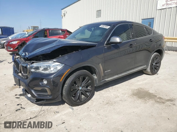2018 BMW X6 xDrive35i with VIN 5UXKU2C51J0X49700, listed as a Copart auction lot 48802985 with 95,733 mi miles and Salvage Title. Bid and sale history available at carsss.com. Image 1.